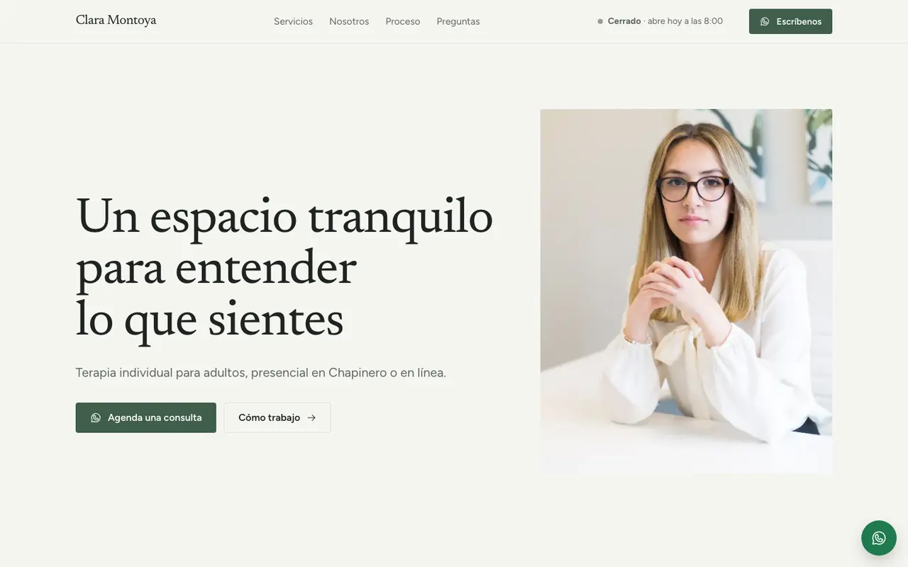 Plantilla Atelier para profesionales independientes